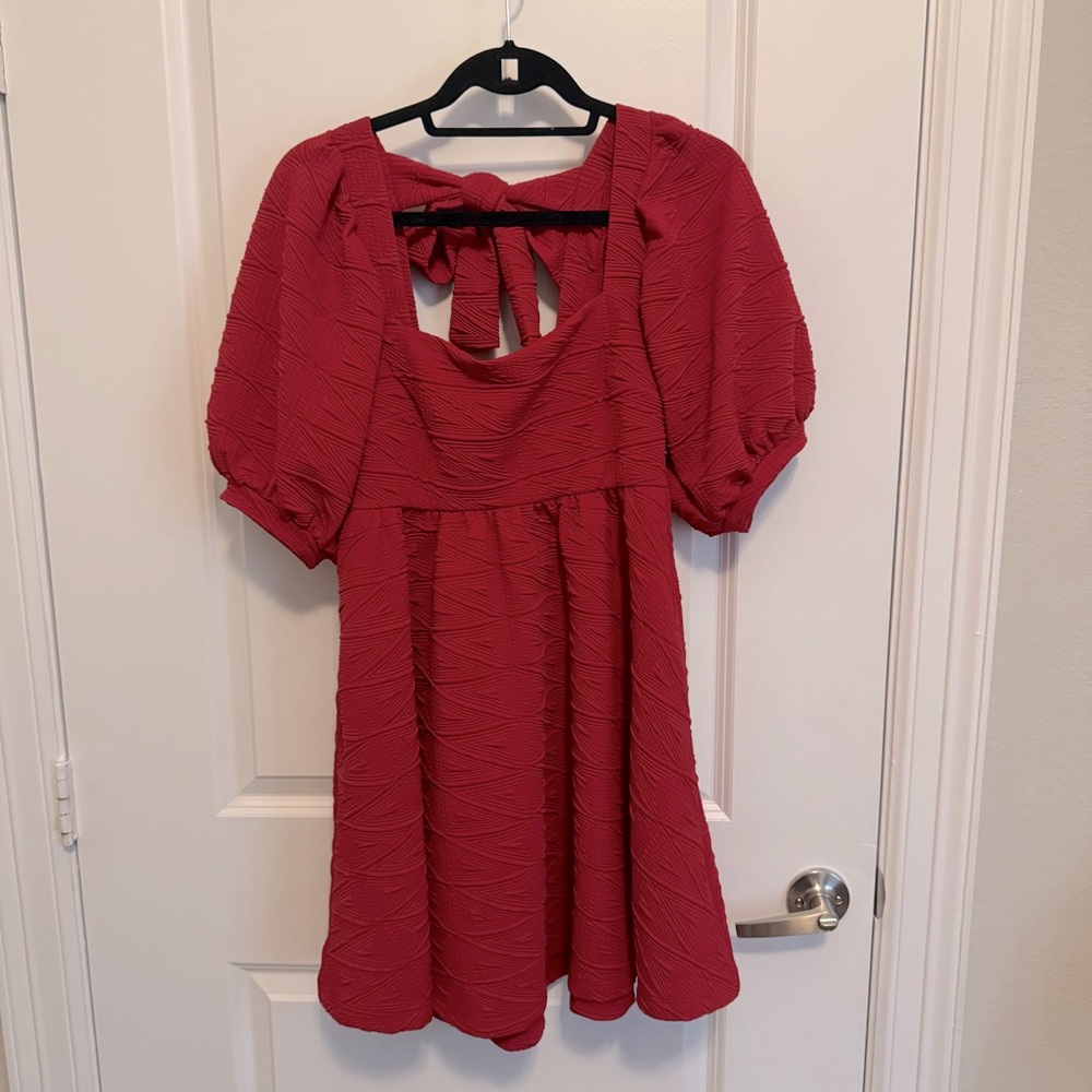 Elegant Red Women's Dress
